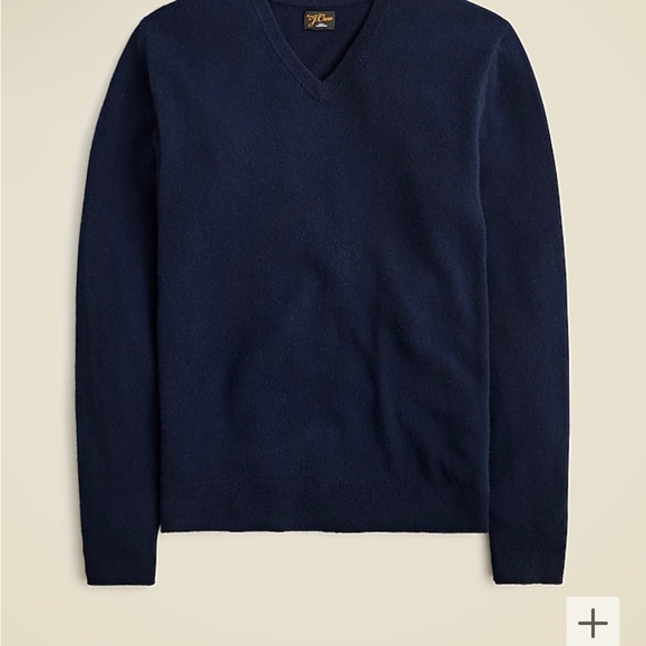 NWT Jcrew cashmere v-neck sweater - Picture 4 of 7
